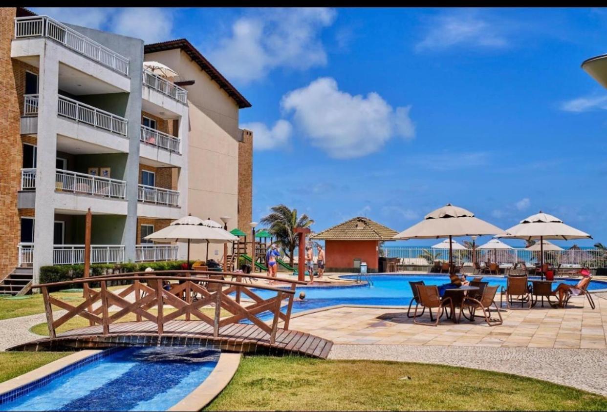 Apartamento Vista Total Do Mar Uma Cobertura A 400M Do Beach Park No Porto Das Dunas Aquiraz Condominio Terramaris Piscina Ampla Parque Infantil Sauna Estacionamento Privado Exteriér fotografie